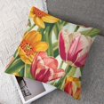 thumbnail image 7 of Spring Tulips Pillow Cover  Farmhouse Floral Bloom Throw Pillowcase Spring Summer Outdoor Decorative Cushion Case for Sofa Couch Home Bed Decorations, 7 of 7