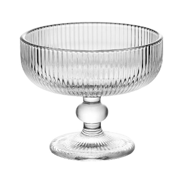 Footed Dessert Sundae Cocktail Bowls Holiday Party Clear 11.8x10cm