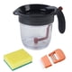 thumbnail image 2 of Aparatos de cocina, accesorios de cocina, recipiente separador de aceite para sopa de alta capacidad, separador de aceite, separador de grasas con liberación inferior, separador de grasas con colador,, 2 of 9