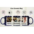 thumbnail image 3 of Printtoo PersonalizedPhotoCollage CoffeeMugBest Grandpa Ever Custom Picture Ceramic CupDishwasher & Microwave Safe- 11 Oz -Blue, 3 of 6