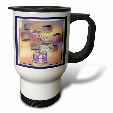 

Ribbon and Cake Happy 41st Birthday 14oz Stainless Steel Travel Mug tm-24463-1