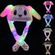thumbnail image 3 of Led Light Up Plush Moving Bunny Hat Funny Light Up And Ears Moving Bunny Hat For Women Girls, Cosplay Christmas Party Holiday Hat, 3 of 5