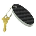 thumbnail image 2 of Carbon Fiber Pattern Floating Foam Keychain Fishing Boat Buoy Key Float, 2 of 3