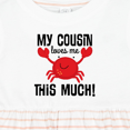 thumbnail image 4 of Inktastic My Cousin Loves Me Boys Girls Baby Dress, 4 of 5