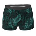 thumbnail image 6 of Men's Boxer Briefs, Banana leaves green_A Soft Comfy Mens Underwear Boxer Briefs Breathable With Widen Waist, 6 of 7