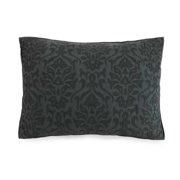 Better Homes & Gardens Gray Damask Cotton Standard Sham (2 Count