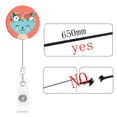 thumbnail image 5 of 12 Pcs Animal Badge Reels Retractable Holder with Alligator Clip Nurse Cute for ID Card Holders, 5 of 8