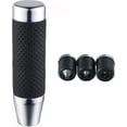 thumbnail image 4 of LAICAIW Weighted Shift Knob Short Stick Gear Shifter Adapter Leather Shift Knobs for Most Automatic Manual Vehicle Trucks,Silver, 4 of 7