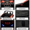 thumbnail image 2 of Lumiparty 2 Seater Ride on UTV Car, 24V Electric Vehicle, Electric Off-Road UTV Car w/Remote Control, 2 * 200W Motor, Spring Suspension, Music, Red, 2 of 7