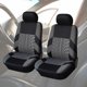 thumbnail image 5 of Protector de asiento de coche bordado cubierta de asiento de banco de coche para camión SUV (gris) Likrtyny  Accesorios para autos y motos, 5 of 9