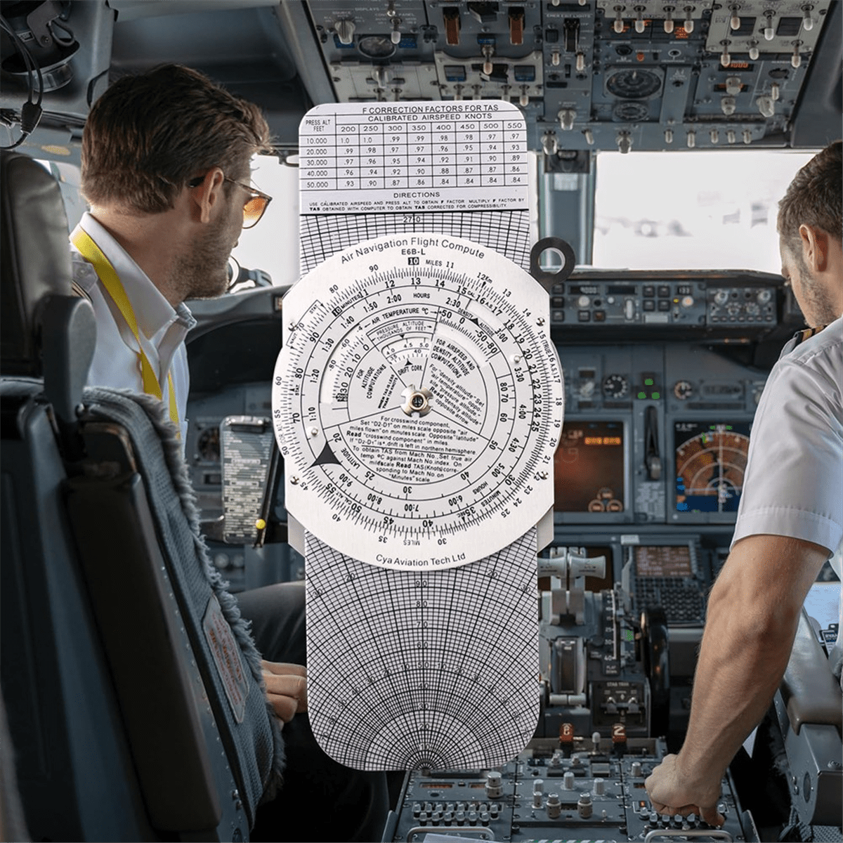E6B Metal Flight Computer,Aviation Aluminum Flight Computer,Aviation Pilot Calculator Standard Flight Training A