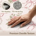 thumbnail image 6 of ODIKA 6'x9' Washable Area Rug Bouquets Dainty Bordered Frame Border Polka Print Vintage Playful for Family Room, Living Mater Bedroom, Non-Slip, Easy Care, 6 of 7