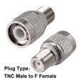 thumbnail image 2 of TNC Male to F Female Brass Connector RF Coaxial Coax Adapter 1pcs, 2 of 5