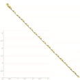 thumbnail image 5 of 14k Yellow and White Gold Two-tone 2.25mm Fancy Link Chain Length 7 Inch, 5 of 6