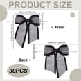 30pcs Polyester Packaging Ribbon Bowknot with Iron Wire Twist Ties for ...