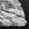 thumbnail image 3 of SAFAVIEH Horizon Konstantinos Abstract Shag Area Rug, Grey/Ivory, 10' x 10' Square, 3 of 8