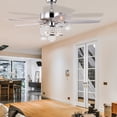 thumbnail image 2 of Costway 50'' Electric Crystal Ceiling Fan W/Light Adjustable Speed Remote Control, 2 of 9
