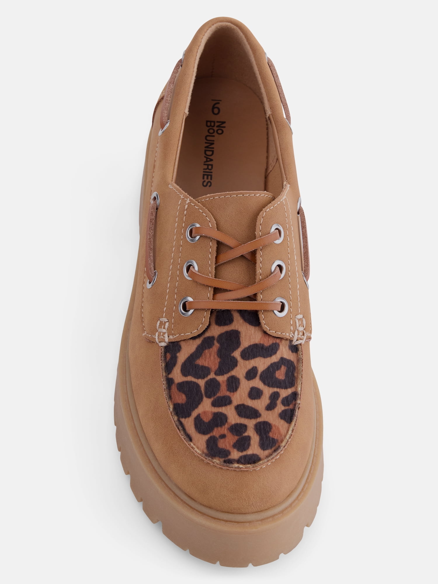 No Boundaries Women's Platform Boat Shoes
