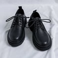 thumbnail image 2 of Zapatos de cuero pequeños para hombre, estilo británico, zapatos de hombre de gran tamaño, zapatos de moda antiguos con doble cordón negro, 2 of 5
