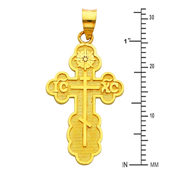 10K Gold 3Color Baptism Charm Pendant hot