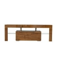 Television Stands for Living Room, Walnut TV with LED and