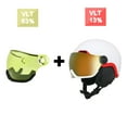 thumbnail image 2 of EnzoDate Esquí Cascos de Nieve con Gafas Integradas Escudo 2 en 1 Casco de Snowboard Máscara Desmontable Lente de Mejora Luz Amarilla Intercambiable, 2 of 5