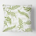 thumbnail image 2 of Designart Tropical Botanicals I ' Mid-Century Modern Throw Pillow - 16x16, 2 of 2
