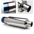 thumbnail image 3 of Car Exhaust Pipe Muffler Tail Pipe Rear Straight Row Drum Stainless Steel Exhaust System End Modified Parts, 3 of 8