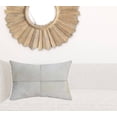 thumbnail image 7 of HomeRoots 534308 16 x 24 in. Ivory Patchwork Faux Leather Zippered Pillow, 7 of 7