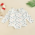 thumbnail image 3 of QJUHUNG Kid Baby Girls One Piece Swimsuit Long Sleeve Zipper Swimwear Ruffle Rashguard Bathing Suits Beachwear, 3 of 6