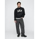 thumbnail image 2 of Sudadera GAP True Black XS con cuello redondo y logo para hombre, 2 of 2