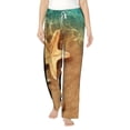 thumbnail image 2 of Lsque Starfish And Seashell 1 Print Women's Pajama Pants, Lounge Pant - Comfortable Home Wear,Elastic Waistband, Stylish Design-Small, 2 of 9