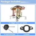 thumbnail image 7 of Unique Bargains Aluminum Alloy Trunk Lock Cylinder for Toyota Camry 2007-2011 Tailgate Key Cylinder for Trunk Car Door Locks Replace No.6905506070, 7 of 7