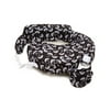 my brest friend original nursing posture pillow, black & white flowing fans