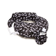 my brest friend original nursing posture pillow, black & white flowing fans