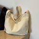thumbnail image 4 of Bolso bandolera de lona de algodón para estudiantes, de gran capacidad, estilo japonés, 4 of 5