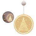 thumbnail image 1 of Inteprter Lámpara colgante 3D, decoración navideña para el hogar, lámpara LED de cadena, diseño único de vacaciones, ventana, luz de Navidad para Iluminación navideña árbol de Navidad Inteprter HA001724-04B, 1 of 6