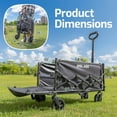 thumbnail image 3 of GOLABS Collapsible Folding Wagon Cart, 100L Storage & 350LB Capacity Garden Wagons for Camping & Beach, 3 of 13