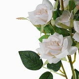 Efavormart Pack of 2 38" Silk Long Stem Roses, Artificial Flowers Rose ...