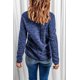 thumbnail image 1 of ABPHQTO Sudadera de mujer azul con media cremallera, 1 of 5