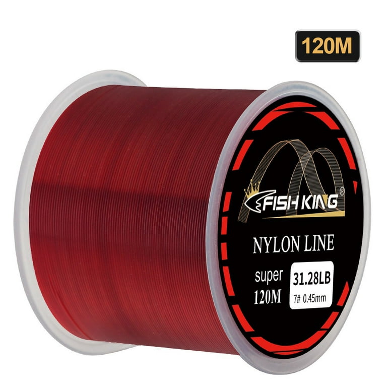 Ronshin 1 Roll 120 M Fishing Line Super Strong Pull Wear Resistant Sea Fishing Line, Brown