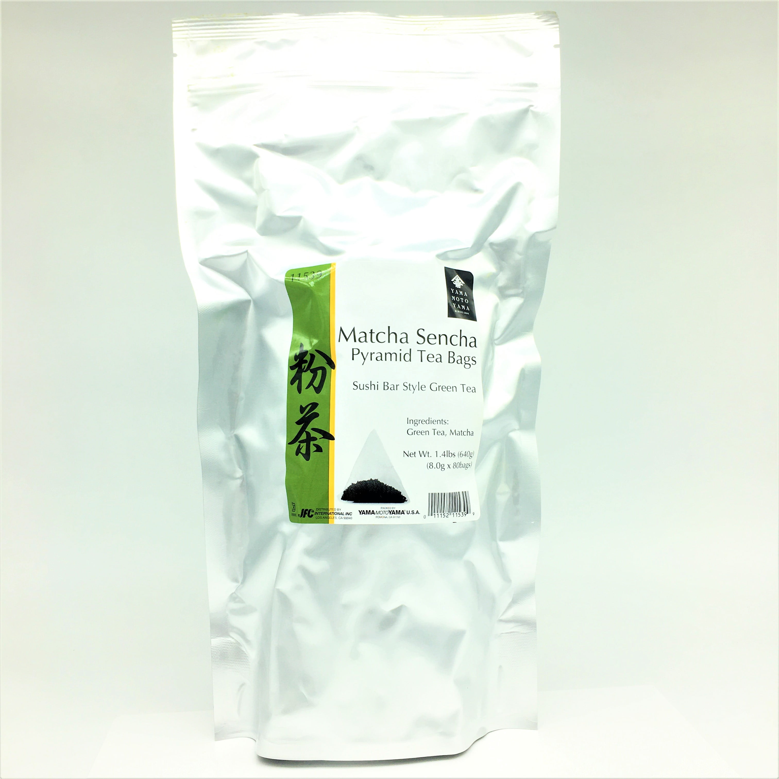 Yamamotoyama Matcha Sencha Pyramid Tea Bags 1.4lbs , 8g X 80 bags