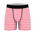 thumbnail image 6 of VgaVtl Boxers for Men Valentines Mens Underwear Plus Size Breathable Athletic Plaid Boxer Briefs Underpants,Red M, 6 of 7