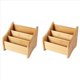 thumbnail image 1 of 2X Organizador de Escritorio de Madera Soporte de Control Remoto de Bambú Contenedor de Almacenamiento de Carrito con 3 Compartimentos para Lápiz Lápiz Teléfono Anteojos Oficina, 1 of 6