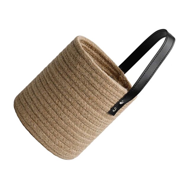 Yuarrent Cesta de almacenamiento colgante Planta de lavandería Toalla Contenedor de juguete Maceta tejida Maquillaje Soporte de escritorio Type3 NO3