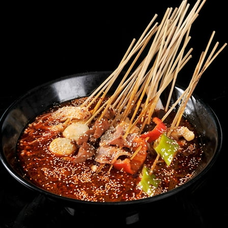 FELTECHELECTR 100Pcs Bamboo Paddle Skewers Sticks For Seafood And Fondue Accessories