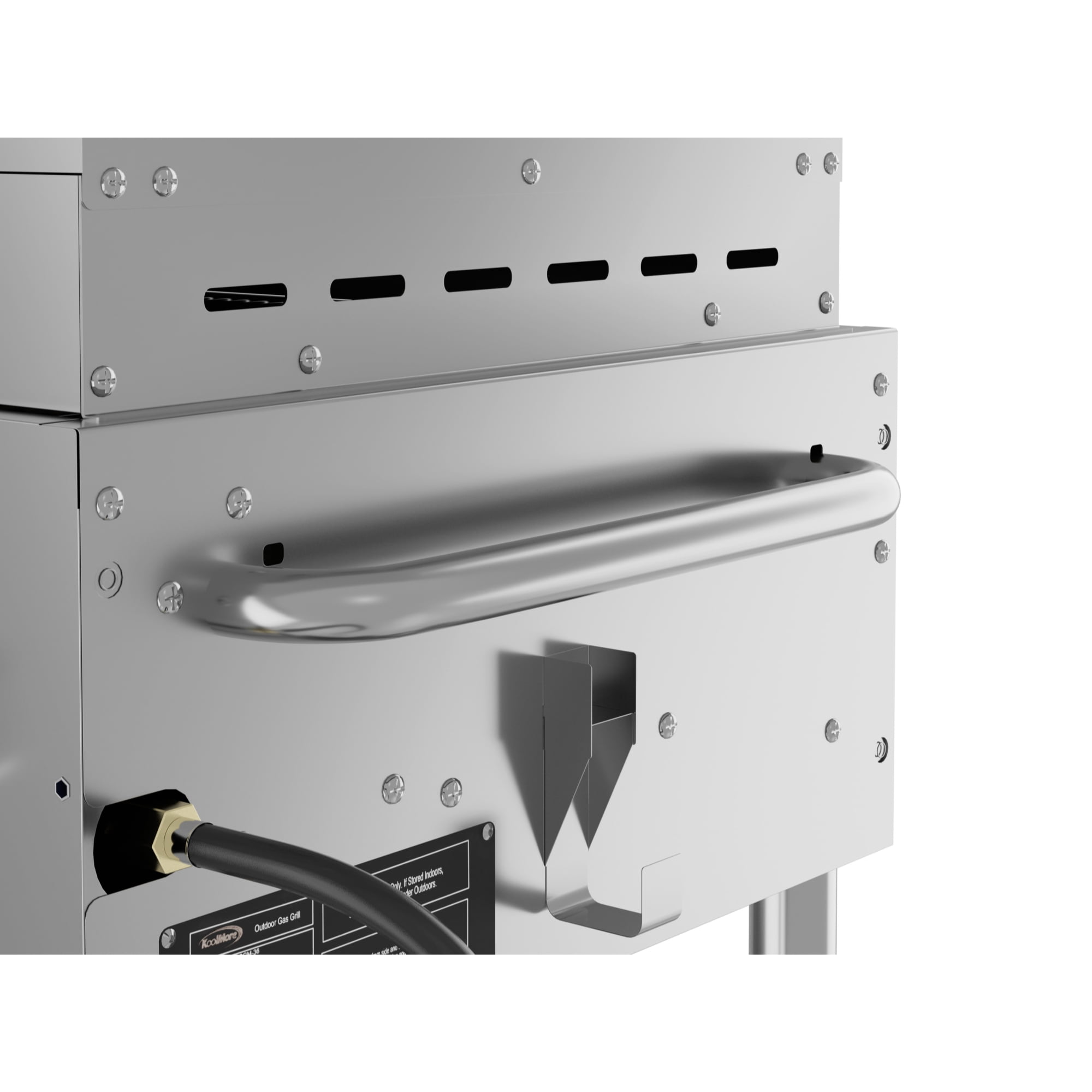 72 in. Full Stainless Steel Commercial Outdoor Propane Gas Grill with 36 in. Griddle and 36 in.Pizza Oven, ETL Listed in Stainless-Steel (CGKIT7-G36P36)