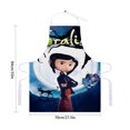 thumbnail image 2 of Coraline delantal temático para cocinar, esencial para el hogar, delantal de barbacoa/bufanda de cocina con bolsillos para hombres y mujeres, regalo para el hogar, 2 of 6