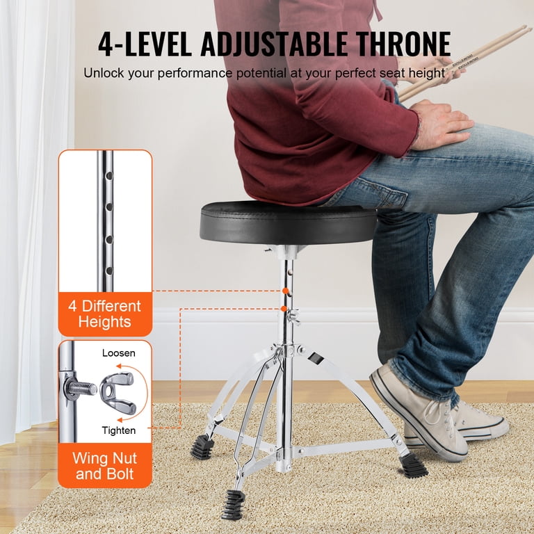 KFFKFF Adult Drum Set, 5-Piece Kit, 22