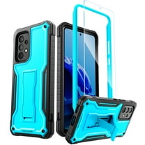 ExoGuard For Samsung Galaxy A53 Case, Phone Case with Screen Protector and Kickstand (Blue)